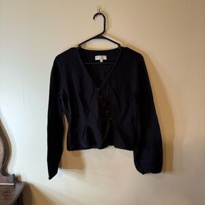 Madewell Black Cardigan Top